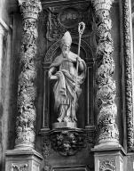 Statue (d'applique, figure colossale) : saint Augustin, chapelle Notre-Dame-du-Kreisker (Saint-Pol-de-Léon)