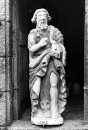 Statue (petite nature) : saint Jean-Baptiste, chapelle, Burtulet (Saint-Servais)
