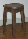Ensemble de 3 tabourets d'église