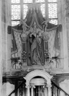 Statue (grandeur nature, d' applique) : Vierge à l'Enfant (1), chapelle Notre-Dame-de-Kergoat (Quéménéven)