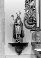 Statue (d'applique, petite nature) : saint Corentin, église paroissiale Saint-Idunet (Châteaulin)