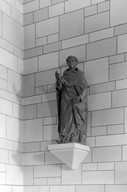 Statue (d'applique, petite nature) : saint Vincent Ferrier, dit saint Dominique, église paroissiale Saint-Donatien et Saint-Rogatien (Poligné)