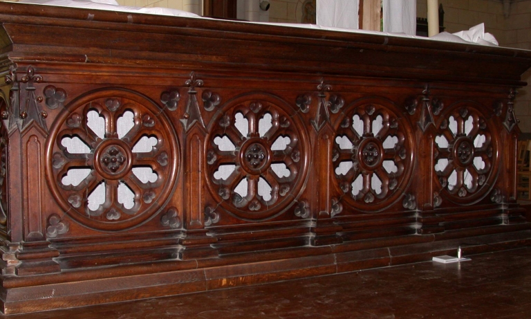 Clôture de choeur, aujourd'hui autel