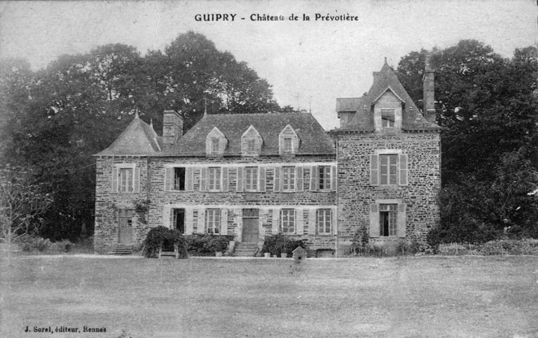Château de la Prevostière ou de la Provôtière (Guipry fusionnée en Guipry-Messac en 2016)