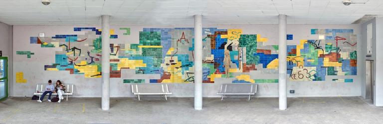 La décoration au titre du 1% artistique de la cité scolaire de l'Harteloire, 1 rue Bertrand Du Guesclin (Brest)