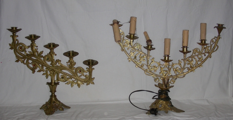 Paire 3 Chandelier d'église