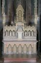 Ensemble 2 du maître-autel : autel, tabernacle, exposition, retable, gradin d'autel, degré d'autel