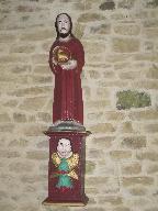 Statue (petite nature, d'applique) : saint Jean-Baptiste, chapelle Saint-Nicolas (Lignol)
