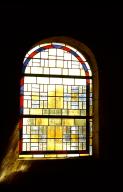 Verrières (6, verrière abstraite, baies 7, 8, 9, 10, 11, 12), église paroissiale Saint-Vinoc (Plouhinec-29)