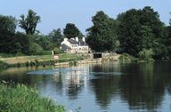 Site de l'écluse du Guélin (écluse n° 21 du Canal de Nantes à Brest, située au lieu-dit Foy à Saint-Gravé)