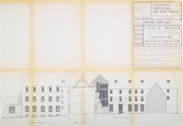 Couvent des Paulines puis des Ursulines, actuellement lycée Joseph Savina, rue Gambetta (Tréguier)