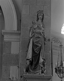 Statue (d'applique, grandeur nature) : Vierge à l'Enfant, église paroissiale Saint-Eneour (Plonéour-Lanvern)