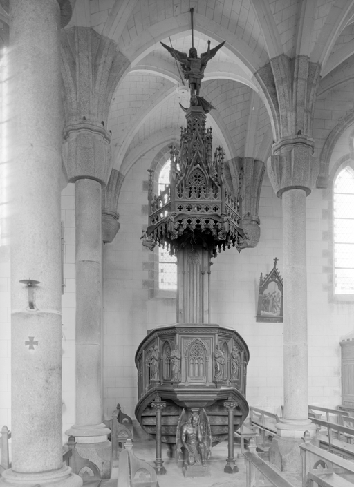 Chaire à prêcher, église paroissiale Notre-Dame (Campénéac)