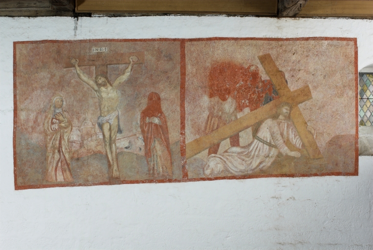 Ensemble de peinture monumentale : chemin de croix