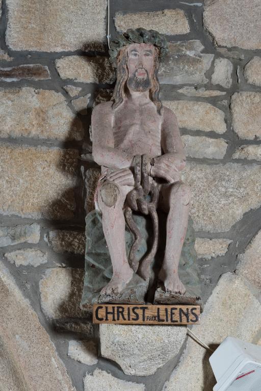 Statue : Christ aux liens, église paroissiale Saint-Judoce (Lohuec)