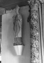 Statue : Saint Evêque, chapelle Saint-Tudec (Poullaouen)