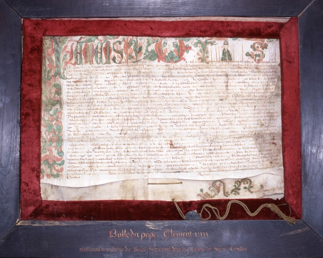 Manuscrit : bulle papale