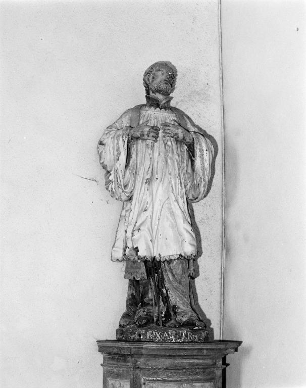 Statue (d'applique, petite nature) : saint François Xavier, chapelle Saint-Laurent (Séné)