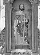 Statue (2, d'applique, petite nature, en pendant) : saint Pierre, saint Paul, église paroissiale Saint-Pierre-es-Liens (Plescop)