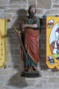 Ensemble de deux statues en pendant : Saint Paul ; Saint Augustin
