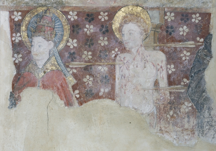 Peinture monumentale : Saint Pierre, Saint Sébastien