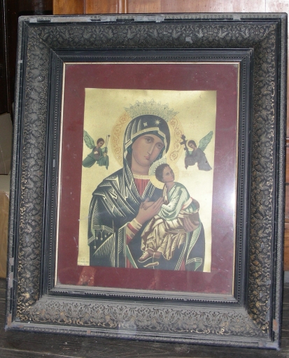 Estampe : Adoration de la Vierge