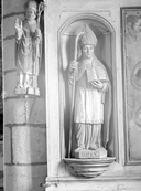 Statue (d'applique, petite nature) : saint Méen, chapelle de la Trinité (Cléguérec)