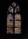 Verrière : La légende saint Jacques le Majeur, chapelle du Notre-Dame-du-Crann (Spézet)