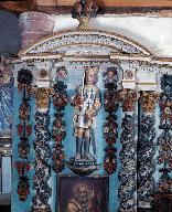 Statue (grandeur nature) : saint Salomon de Bretagne, église paroissiale Saint-Barnabé (Langoëlan)
