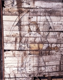 Peintures (8) : vie de sainte Catherine, anges, saint Pierre, saint Jean, chapelle Notre-Dame-de-Carmes (Neulliac)
