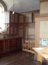 Ensemble de mobilier de sacristie : chasublier, 4 armoires de sacristie