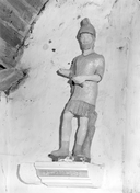 Statue (petite nature) : saint Georges (1), chapelle Saint Georges (Lanvénégen)