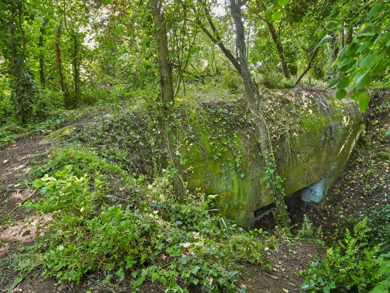 Bunker - casemate de type 680 pour un canon de 7,5 cm ou 7,62 cm, Domaine de la Tour de Cesson, rue de la Tour (Saint-Brieuc)