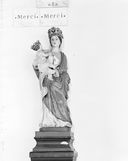 Statuette : Vierge à l'Enfant, dite Notre-Dame de toute Aide, chapelle Notre-Dame de Toute Aide (Les Forges fusionnée en Forges de Lanouée en 2019)
