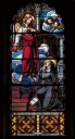 Verrière à personnages de la baie 4 : Apparition du Sacré Coeur à sainte Marie-Madeleine (Guipry fusionnée en Guipry-Messac en 2016)