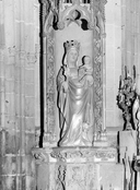Statue (petite nature, d'applique) : Vierge à l'Enfant (1), église paroissiale Notre-Dame (Kernascléden)