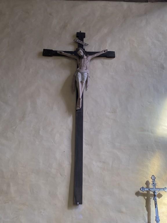 Croix : Christ en croix (1), chapelle Saint-Maudé (La Croix-Helléan)