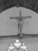Statue (d'applique, grandeur nature) : Christ en croix, chapelle Saint-Germain (Séglien)