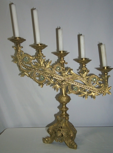 Paire 3 de chandeliers d'église (Guipry fusionnée en Guipry-Messac en 2016)