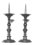 Chandelier (2, paire), église paroissiale Notre-Dame, la Telhaie (Guer)