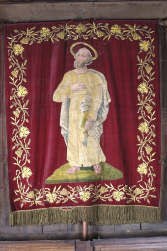 Bannière de procession : Saint Pierre-Immaculée Conception, église Saint-Pierre (Chancé fusionnée en Piré-Chancé en 2019)