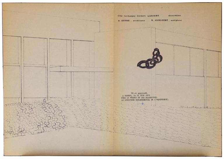 La décoration du lycée Colbert au titre du 1% artistique (Lorient)