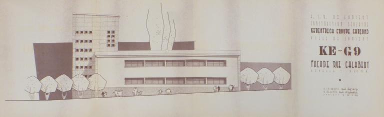 Gymnase du collège de Kerentrech, rue Galabert (Lorient)
