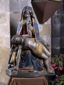 Groupe sculpté : Vierge de Pitié, église Saint-Gilles (Malestroit)