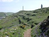 Chemin de ronde central, Ile aux Moines, les Sept-Iles (Perros-Guirec)