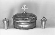 Ampoule aux saintes huiles (boîte à sainte huile), église paroissiale Saint-Paban (Pouldreuzic)
