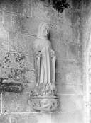 Statue (petite nature) : saint Antoine, église paroissiale Notre-Dame (Kernascléden)