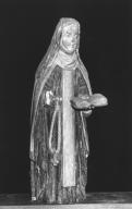 Statue (d'applique) : sainte Brigitte (2), chapelle Sainte-Brigitte (Esquibien fusionnée en Audierne en 2016)