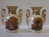 Paire de vases d'autel : Saint Nicolas, Saint André