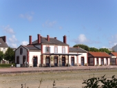 Ancienne ligne de chemin de fer, dite voie ferrée d'intérêt local de Paimpol à Tréguier, deuxième réseau, centre ville ; Lédano (Paimpol)